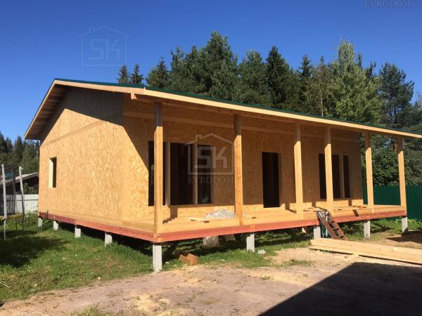 Строительство дома из СИП панелей в п.Рощино СНТ Солнечное