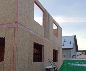 Строительство дома из СИП панелей в д. Бегуницы
