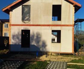 Строительство дома из СИП панелей в д. Кипень