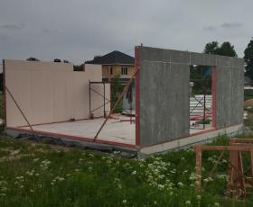 Строительство дома из СИП панелей в д. Кипень2