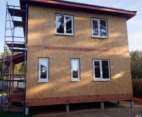 Строительство дома из СИП панелей в д. Коккорево