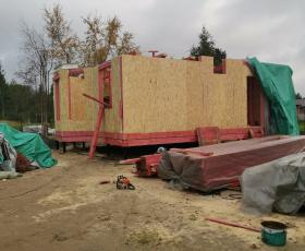 Строительство дома из СИП панелей в д. Моторное