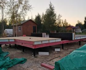 Строительство дома из СИП панелей в д. Моторное