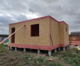 Строительство дома из СИП панелей в д. Новосергиевка 2