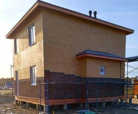 Строительство дома из СИП панелей в д. Новосергиевка 2