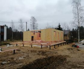 Строительство дома из СИП панелей в д. Осельки