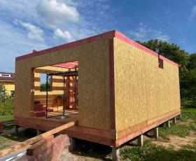 Строительство дома из СИП панелей в д. Остров