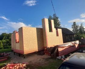 Строительство дома из СИП панелей в д. Синявино
