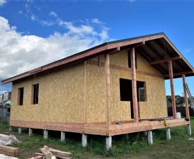 Строительство дома из СИП панелей в д. Снегиревка
