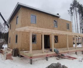 Строительство дома из СИП панелей в д. Всеволожск