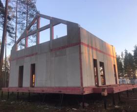 Строительство дома из СИП панелей в КП Акватория