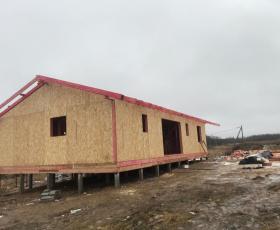 Строительство дома из СИП панелей в КП Дудергоф