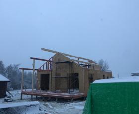 Строительство дома из СИП панелей в п. Красносельское