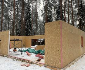 Строительство дома из СИП панелей в п. Вырица