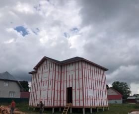 Строительство дома из СИП панелей в п.Тайцы