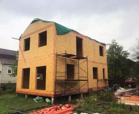 Строительство дома из СИП панелей в СНТ Победа (Новый Учхоз) 