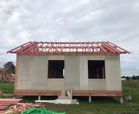Строительство дома из СИП панелей в СНТ Трудовик