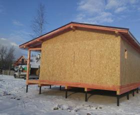 Усть-Ижора. Строительство дома-бани из СИП панелей